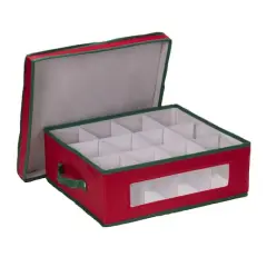 Household Essentials Cup Glassware Storage Box Red