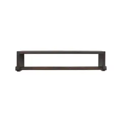 Hello Honey&reg; 22" Espresso Finish Mango Wood Wall Shelf with Rod