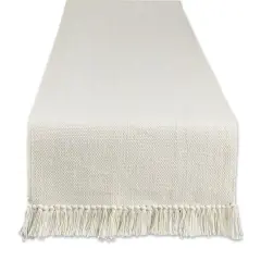 DII&reg; 72" Variegated Fringe Table Runner Natural