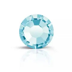 Preciosa MAXIMA SS7 Flat Back Czech Crystals, 144ct. Aqua Bohemica