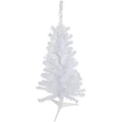 3ft. Pre-Lit Woodbury White Pine Slim Artificial Christmas Tree, Clear Lights