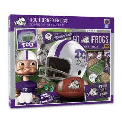 College Team Retro Series 500 Piece Puzzle TCU Horned Frogs
