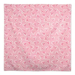 58" Pink Cute Hearts Pattern Tablecloth