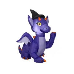 3ft. Airblown&reg; Inflatable Halloween Purple Baby Dragon