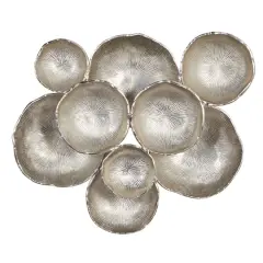 Silver Aluminum Contemporary Wall D&eacute;cor