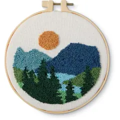 6" Mountains Punch Needle Kit by Loops & Threads&reg;