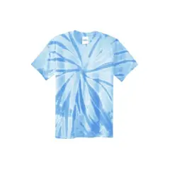 Port & Company&reg; Youth Tie-Dye T-Shirt Light Blue