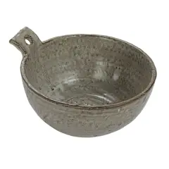 Hello Honey&reg; 5.5" Cream Stoneware Bowl with Handle