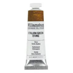 Williamsburg&reg; Artist Oil Colors, 37mL Italian Green Ochre