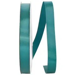 JAM Paper 7/8" x 100yd. Double Face Satin Ribbon Hunter