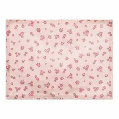 Daisy Pattern Cotton Twill Placemat Pink