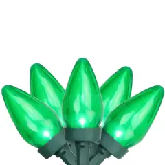25ct. LED C7 Christmas String Lights Green