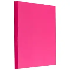 JAM Paper Brite Hue 8.5" x 11" 24lb. Paper Pack, 100 Sheets Ultra Fuchsia Pink