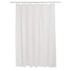 Bath Bliss Splash Guard Shower Liner White