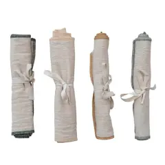 Hello Honey&reg; Cotton Double Layer Burp Cloths with Embroidered Edge, 4ct.