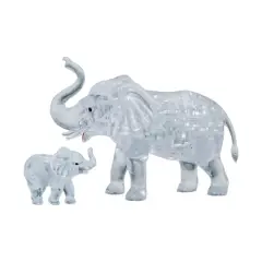 BePuzzled&reg; Original 3D Crystal Puzzle&trade; Elephant & Baby 46 Piece Puzzle