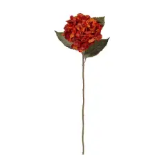 32'' Hydrangea Artificial Flower Stem, 6ct. Orange