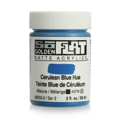 Golden&reg; 2oz. SoFlat Matte Acrylic Paint Cerulean Blue Hue