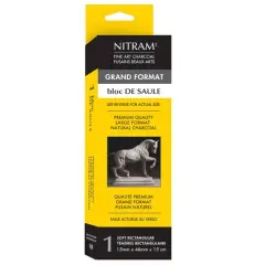 Nitram&trade; Beaux Arts Fusains Extra Soft Bloc de Saule Charcoal