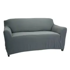Home Details Waffle Design Sofa Furniture Slipcover Gray