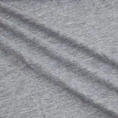 Fabric Merchants Solid Cotton Jersey Knit Fabric Heather Gray