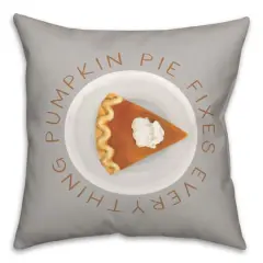 Pumpkin Pie Fixes Everything Throw Pillow