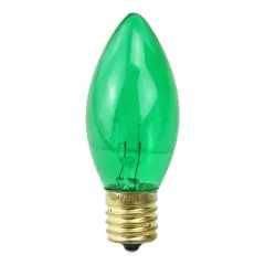 Transparent Green C9 St. Patrick's Day Replacement Bulbs, 25ct.