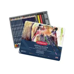 Derwent&reg; Watercolor Pencil Collection 24 Color Tin Set
