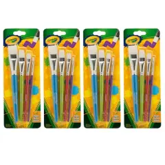 Crayola&reg; Big Paintbrush Flat Set, 4 Packs of 4