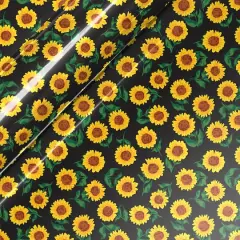 Siser&reg; EasyPatterns&reg; Plus Sunflowers Heat Transfer Vinyl Black
