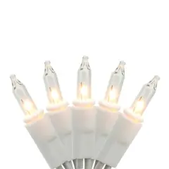 20ct. White Outdoor Mini Patio Umbrella String Lights