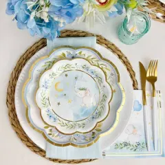 Kate Aspen&reg; 7" Blue Elephant Baby Shower Premium Paper Plates, 16ct.