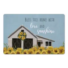 18" x 27" Sunflower House Typography Floor Mat