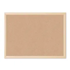 U Brands&trade; 24'' x 18'' Birch MDF Framed Cork Bulletin Board
