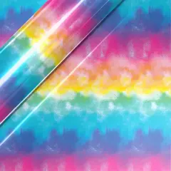 Siser&reg; EasyPatterns&reg; Plus Watercolor Rainbow Heat Transfer Vinyl Bright Rainbow