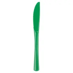 JAM Paper Premium Utensils Plastic Knives Party Pack, 48ct. Green