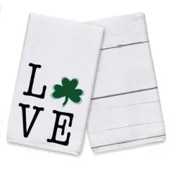 Shamrock Love Tea Towel Set of 2