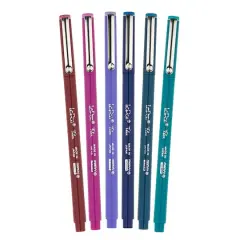 Marvy&reg; Uchida LePen&reg; Flex 6 Color Jewel Brush Pen Set
