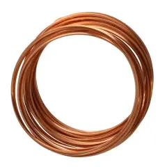The Beadsmith&reg; Wire Elements&trade; 18 Gauge Tarnish Resistant Square Soft Temper Wire, 7yd. Natural Copper