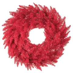 30" Unlit Red Fir Artificial Christmas Wreath