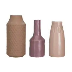 Hello Honey&reg; Reactive Glaze Stoneware Vase Set