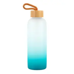 24oz. Frosted Glass Sublimation Bottle by Make Market&reg; Teal Gradient