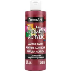 DecoArt&reg; Crafter's Acrylic Paint, 8oz. Christmas Red