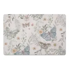 Butterflies Floor Mat White