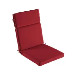 Hastings Home Red High Back Patio Chair Cushion