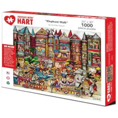 Hart Puzzles Elephant Walk by Jennifer Garant 1,000 Piece Jigsaw Puzzle