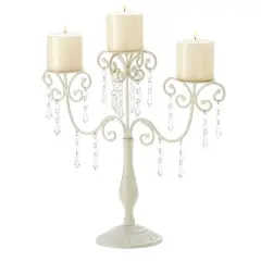16.5" Ivory Elegance Candelabra