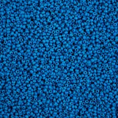 John Bead Terra Intensive 10/0 Czech Glass Seed Beads, 500g Blue Matte