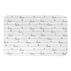 Love Script Bath Mat