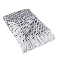 Black Mini Diamond Throw
